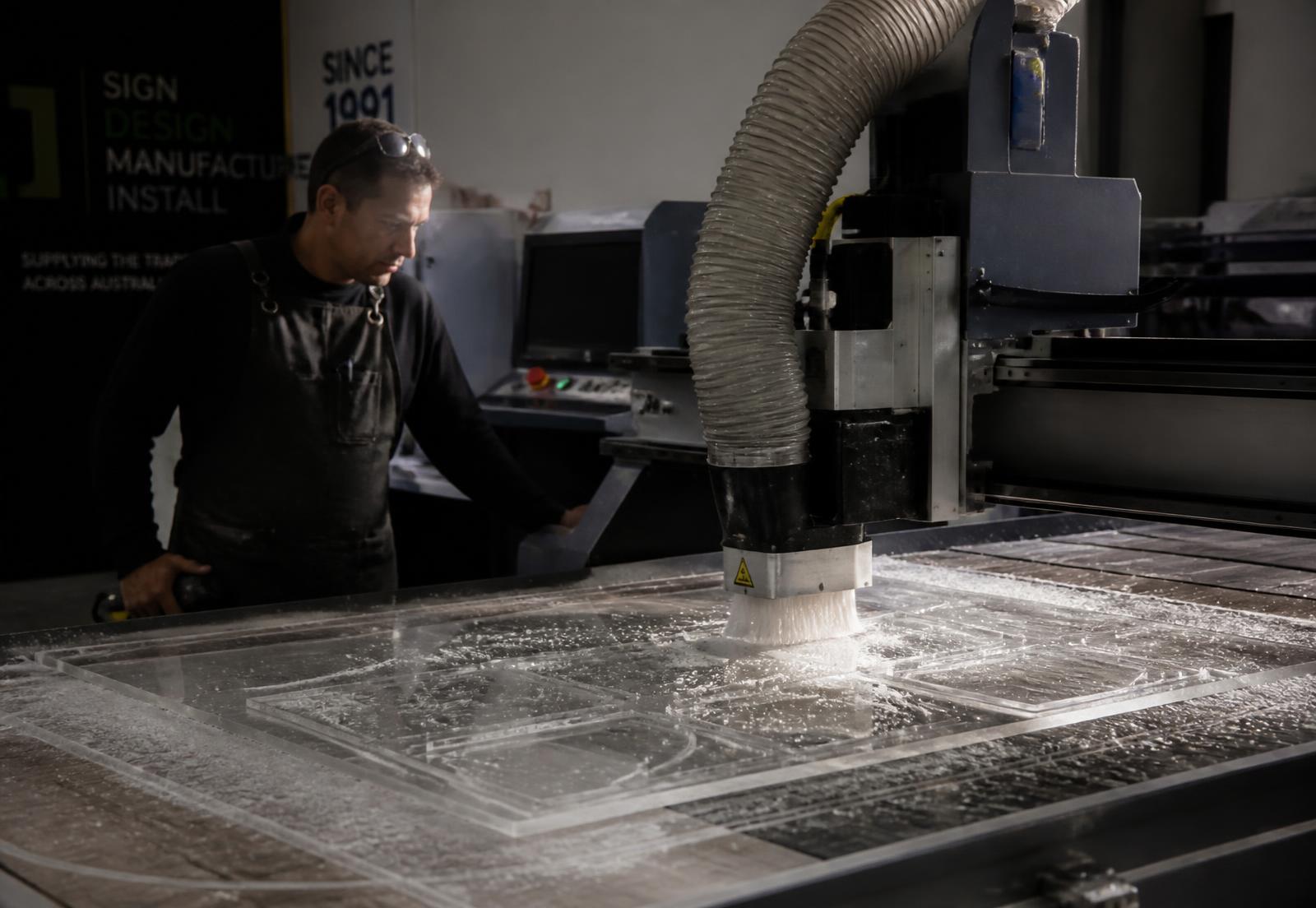 Trabajo de producción en el taller